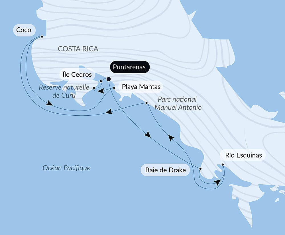 Côte pacifique du Costa Rica